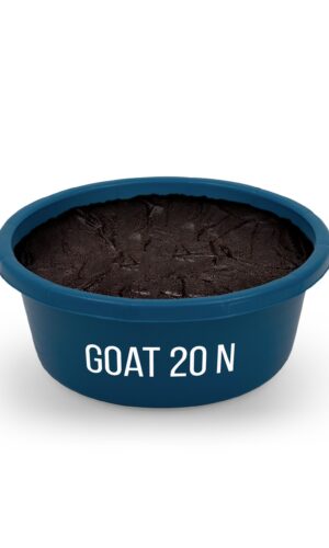 Bucket labeled Goat 20N