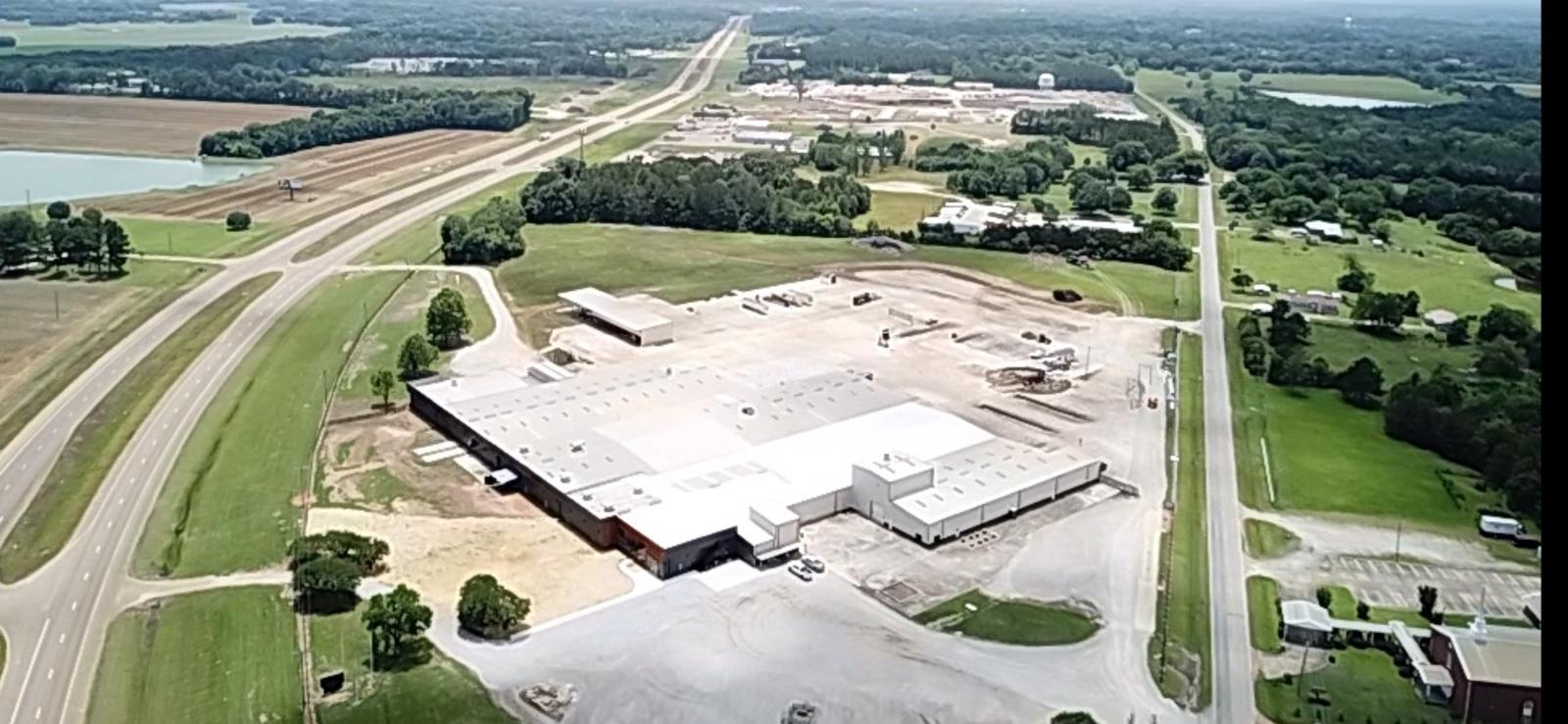 Aerial view of Southern Seed and Feed plant